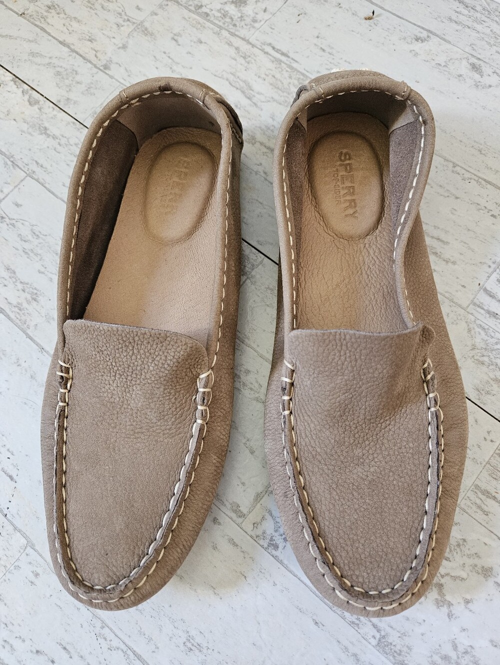 Sperry Leather Port Driver Loafers Size 7.5